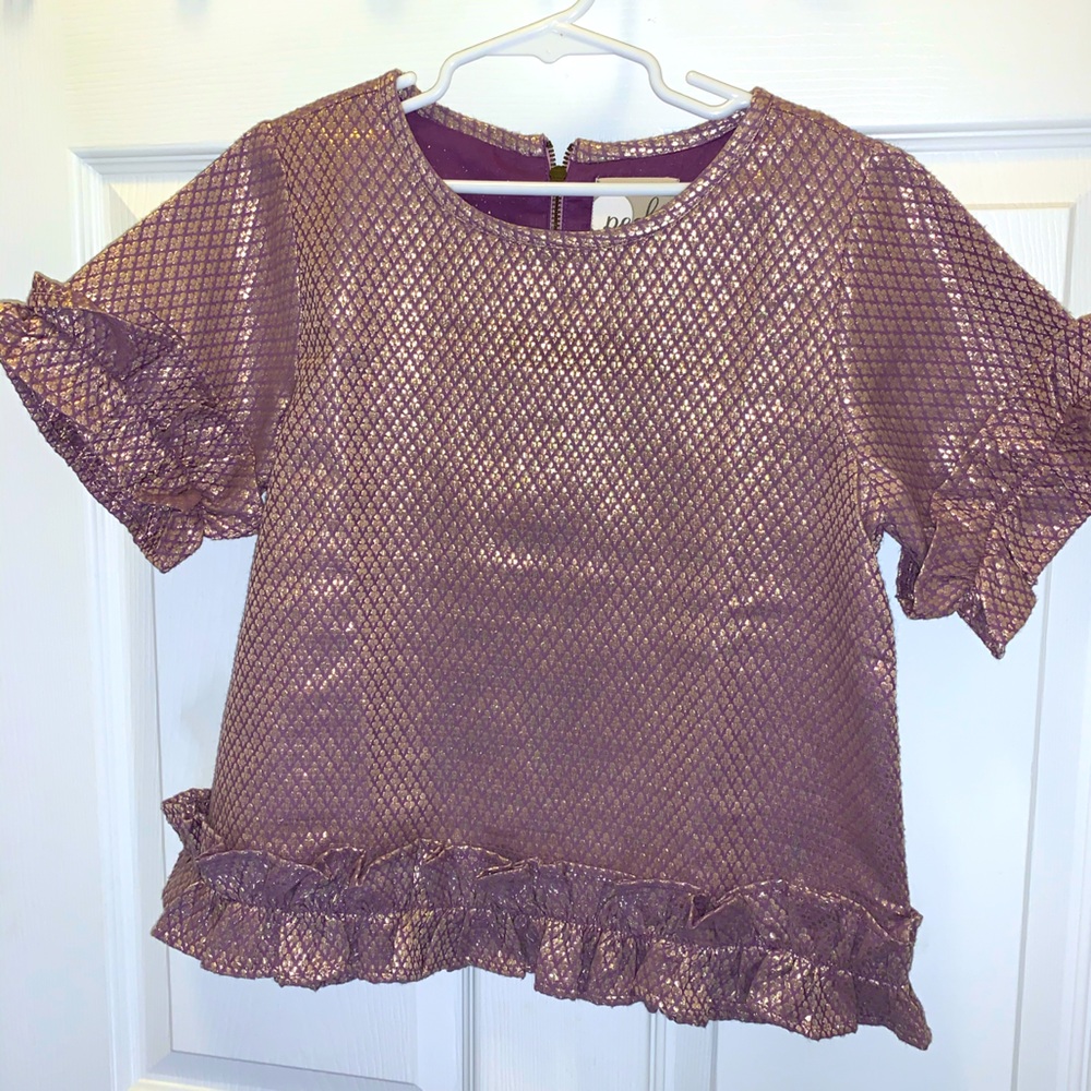 Designer girl’s holiday shirt